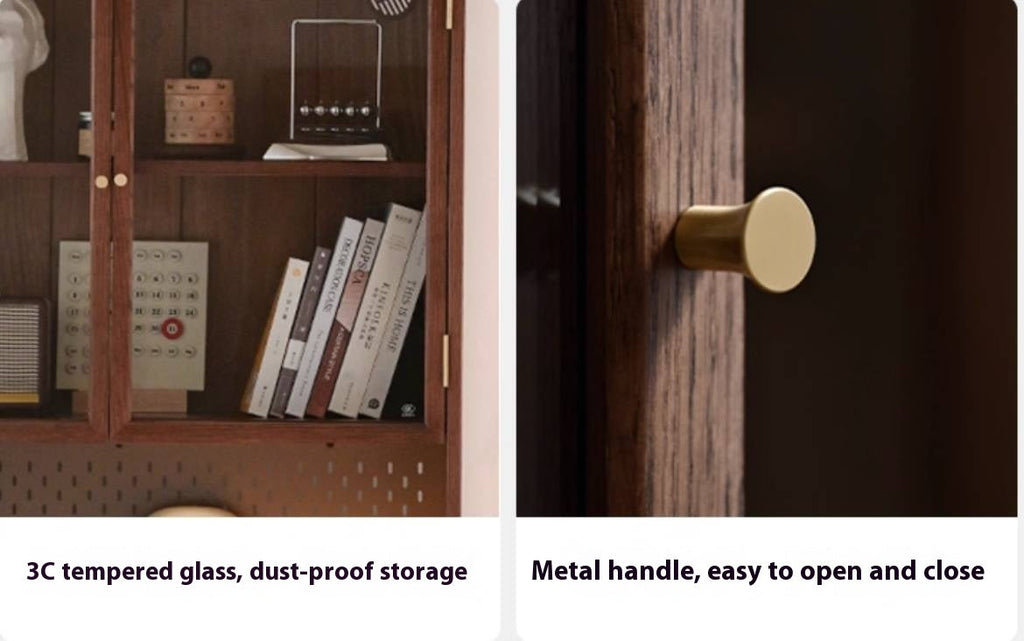 Oak, Black Walnut Solid Wood Office Desk With Integrated Bookshelf