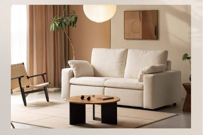 Fabric Sofa Cotton and Linen Electric