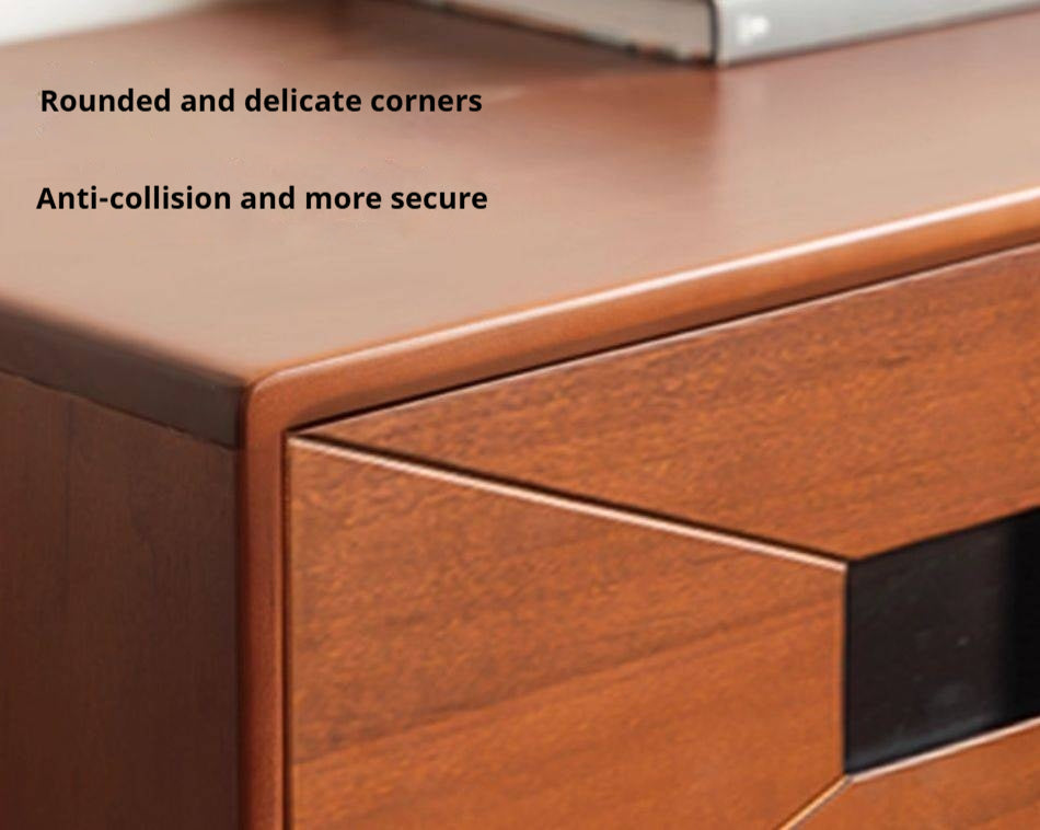 Poplar Solid Wood Medieval Style Drawer Cabinet