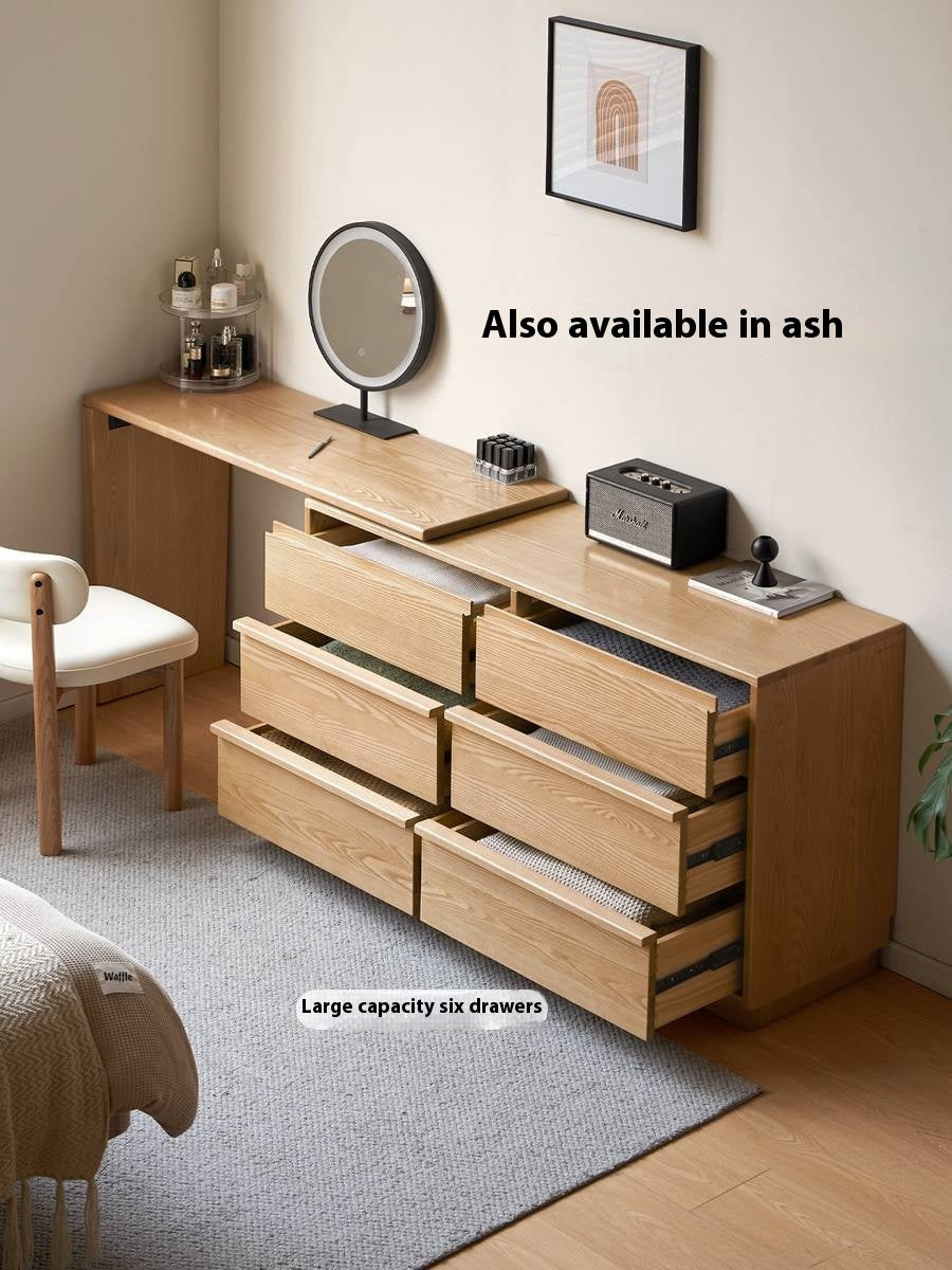 Black Walnut Solid Wood Light Luxury Dressing Table