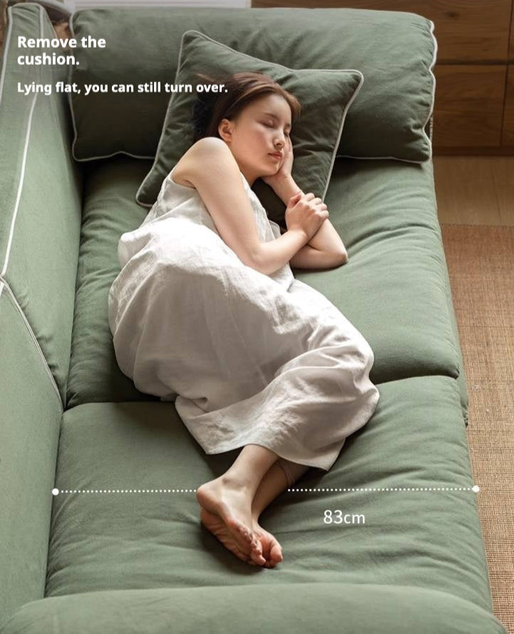 Cotton and Linen Sofa Wabi Sabi Style