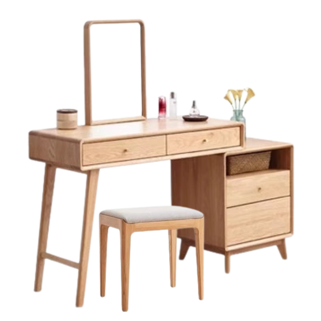 Oak solid wood Dressing Table Telescopic -USA