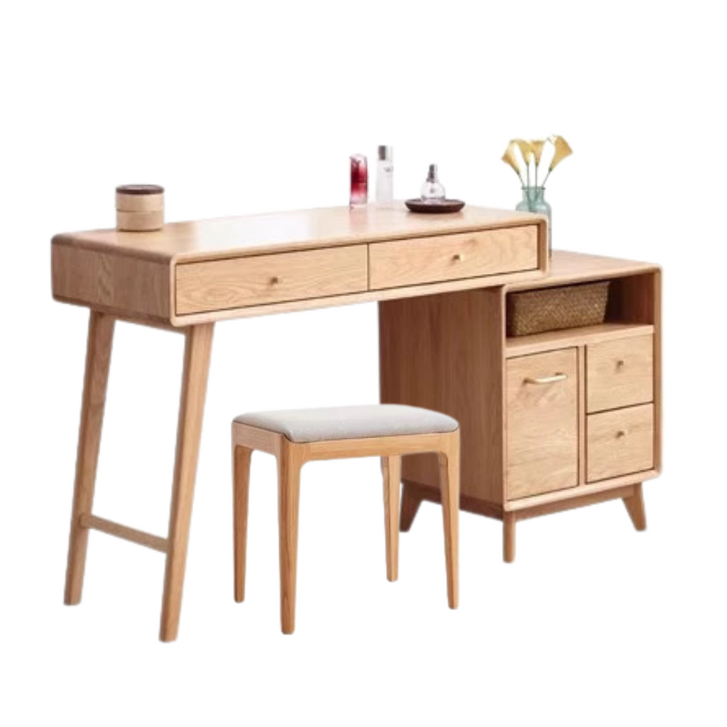 Oak solid wood Dressing Table Telescopic -USA