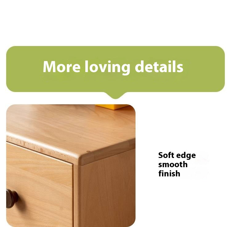 Beech Solid Wood Children's Bucket Cabinet