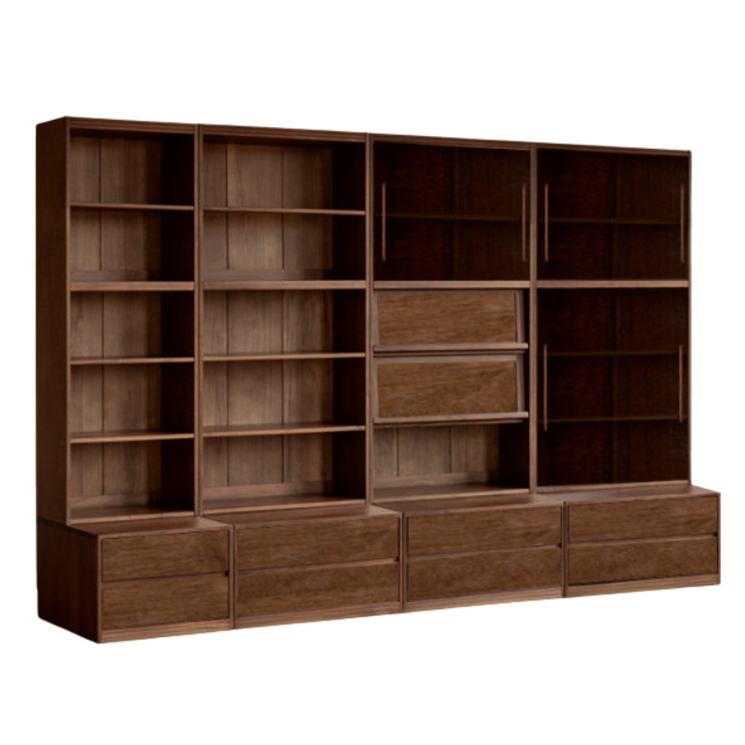 Sandalwood Solid Wood Combination Bookcase