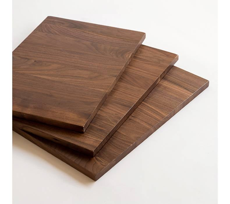 Black Walnut, Oak, Solid Rubberwood Solid Wood Modern Style Tea Table