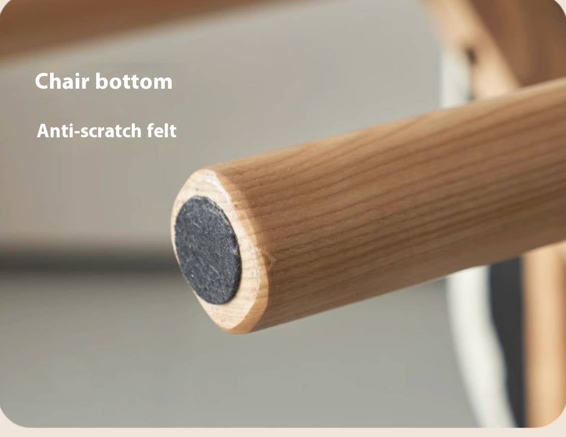 Ash Solid Wood Modern Style Makeup Chair