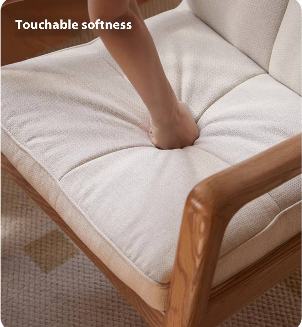 Oak Solid Wood Modern and Simple Armchair