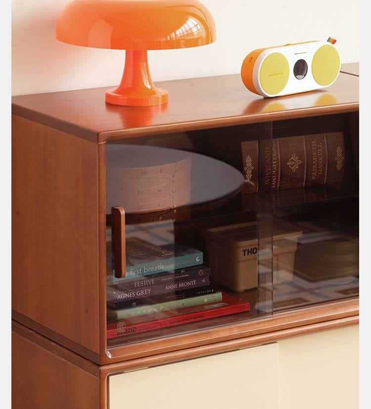 Poplar Solid Wood Ancient Style TV Stand Combination.