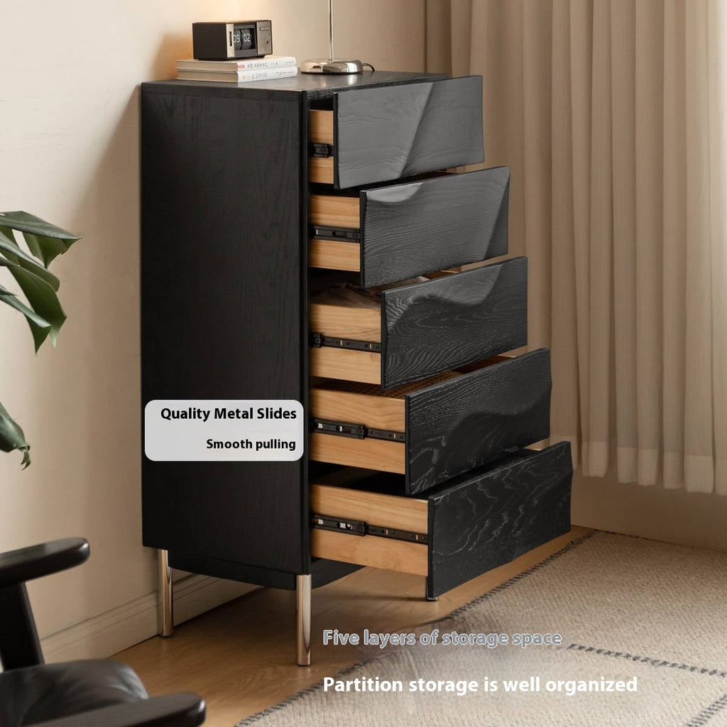 Oak Solid Wood Bauhaus Chest of Drawers