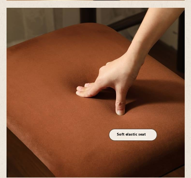 Beech Solid Wood American Retro Style Makeup Stool