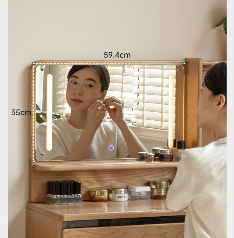 Ash Solid Wood Multifunctional Modern Dressing Table