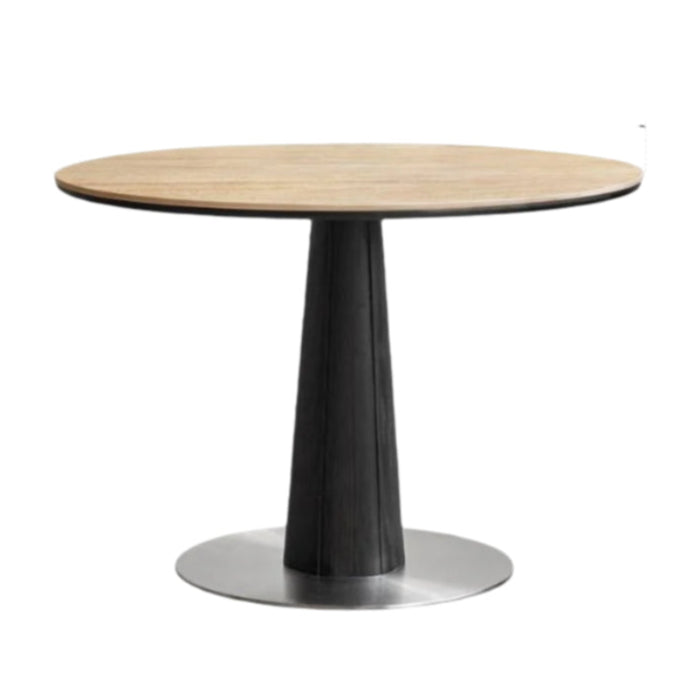 Oak Solid Wood Bauhaus Rock Plate Dining Table