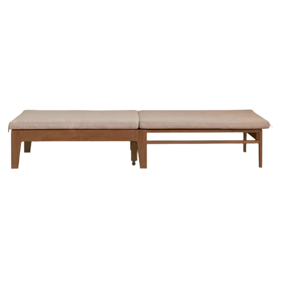 Oak, Solid RubberWood, Beech Solid Wood Sofa Bed Folding Single Bed