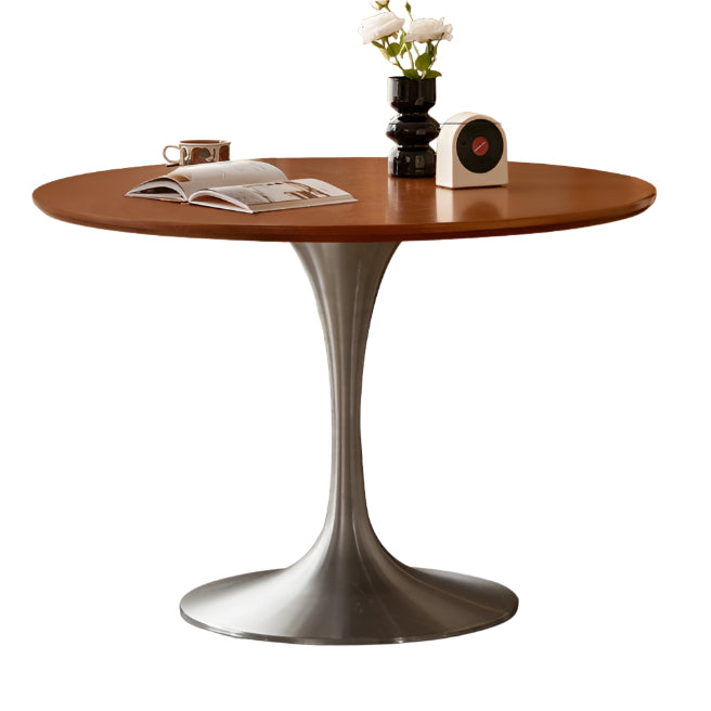 Poplar Solid Wood Antique Style Round Bauhaus Tea Table