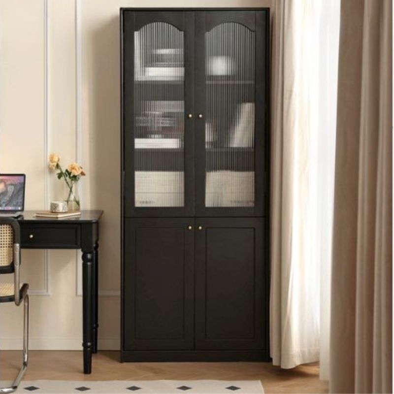 Solid Rubberwood American Retro Bookcase