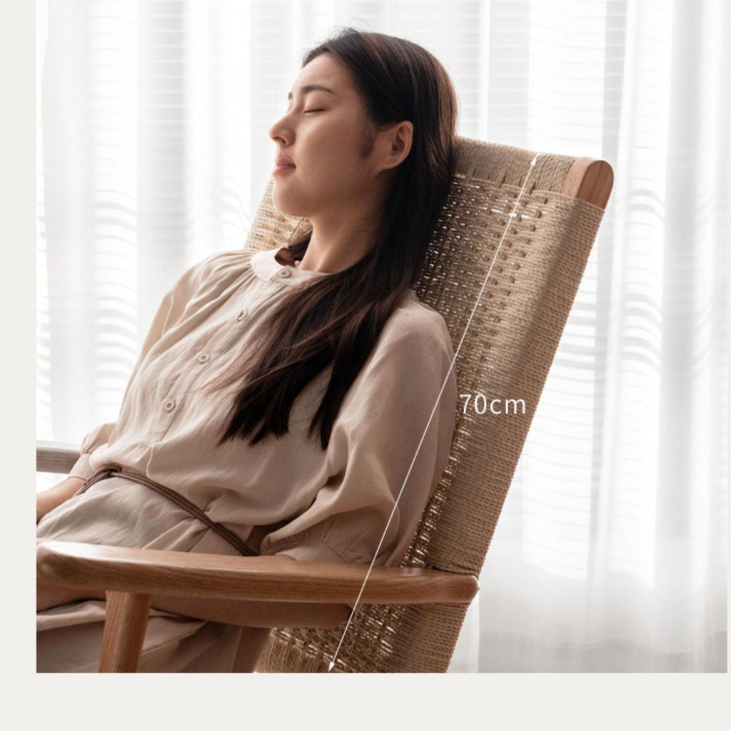 Oak Solid Wood Modern Rocking Chair