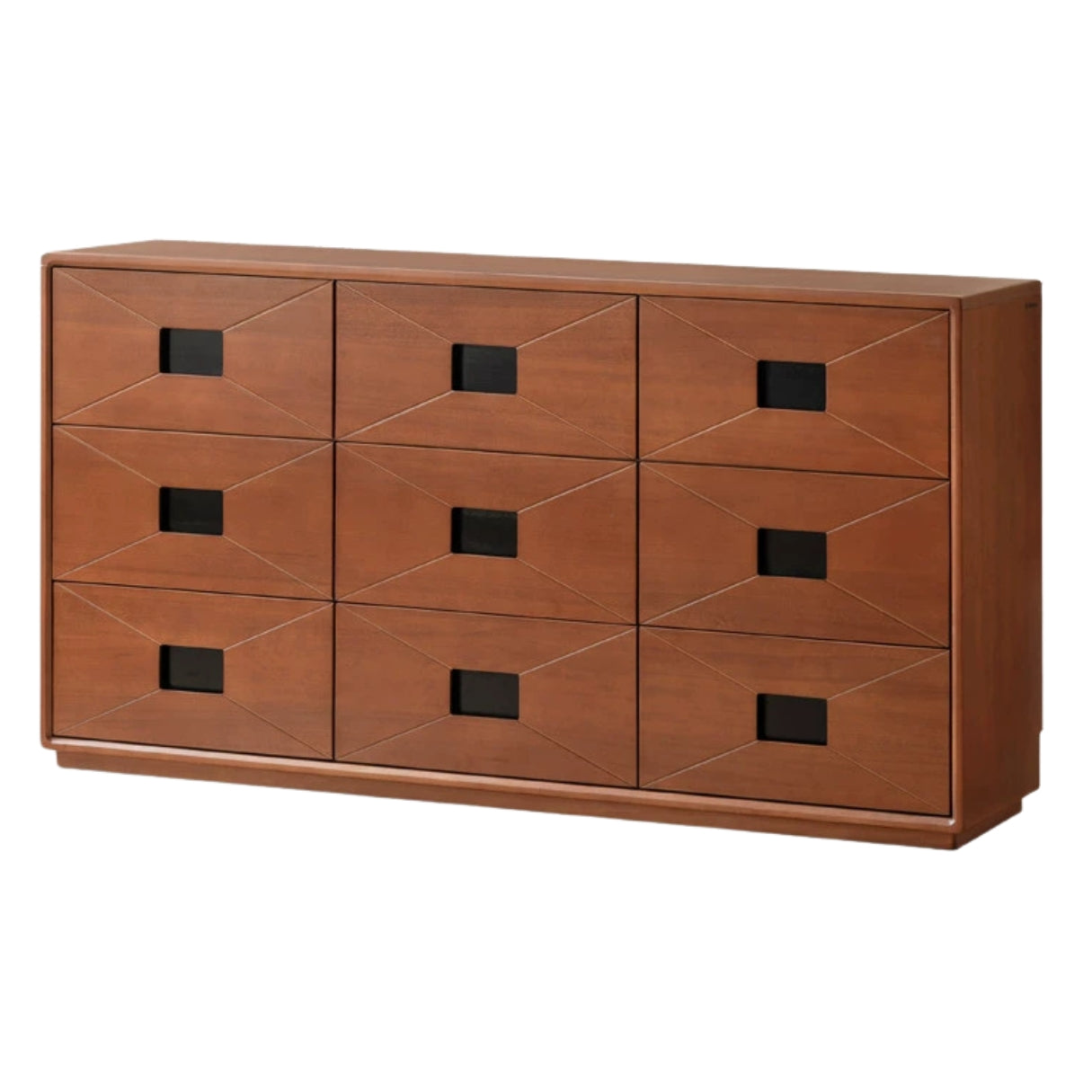 Poplar Solid Wood Medieval Style Drawer Cabinet