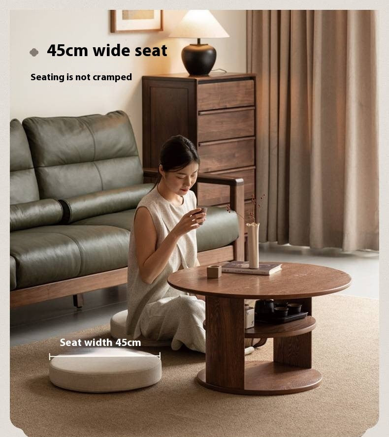 Ash Solid Wood Dual Use Tea Table