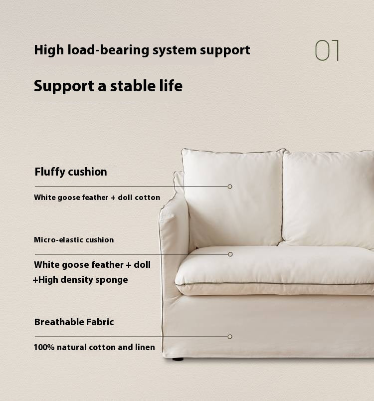 Fabric Wabi Sabi Style Washable Armchair