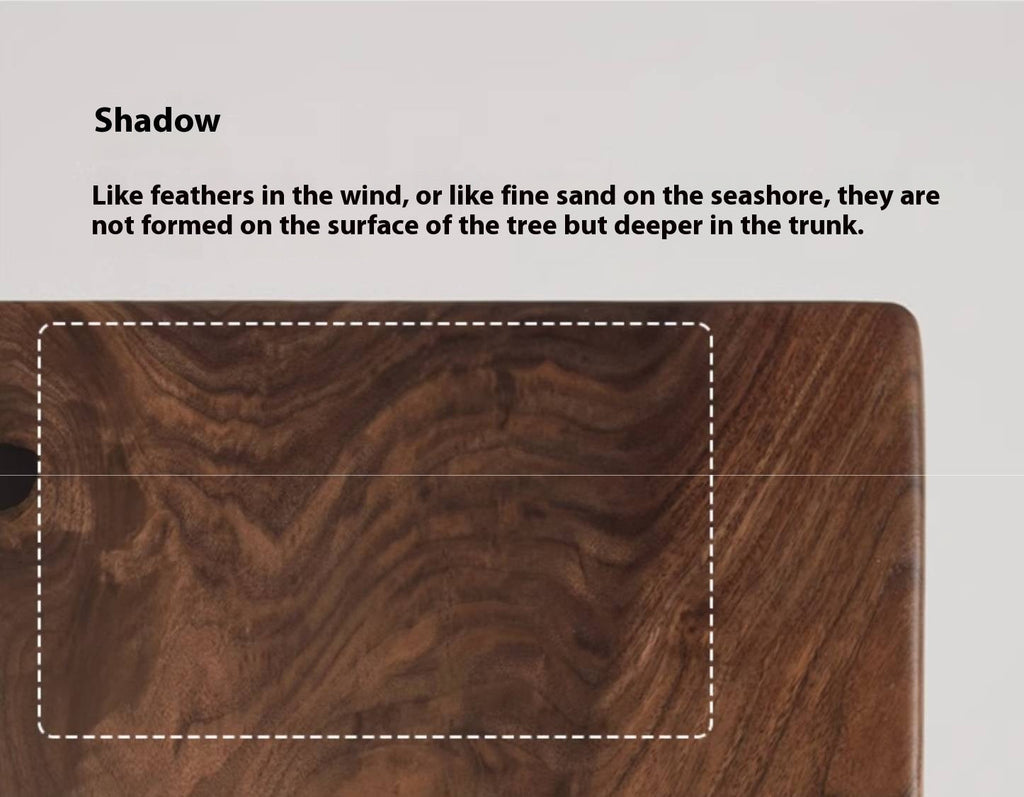 Black Walnut Solid Wood Wabi Sabi Style Dining Table Board