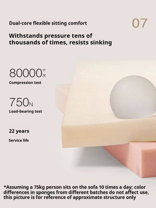 Leather Top Layer Cowhide Retractable Electric Sofa