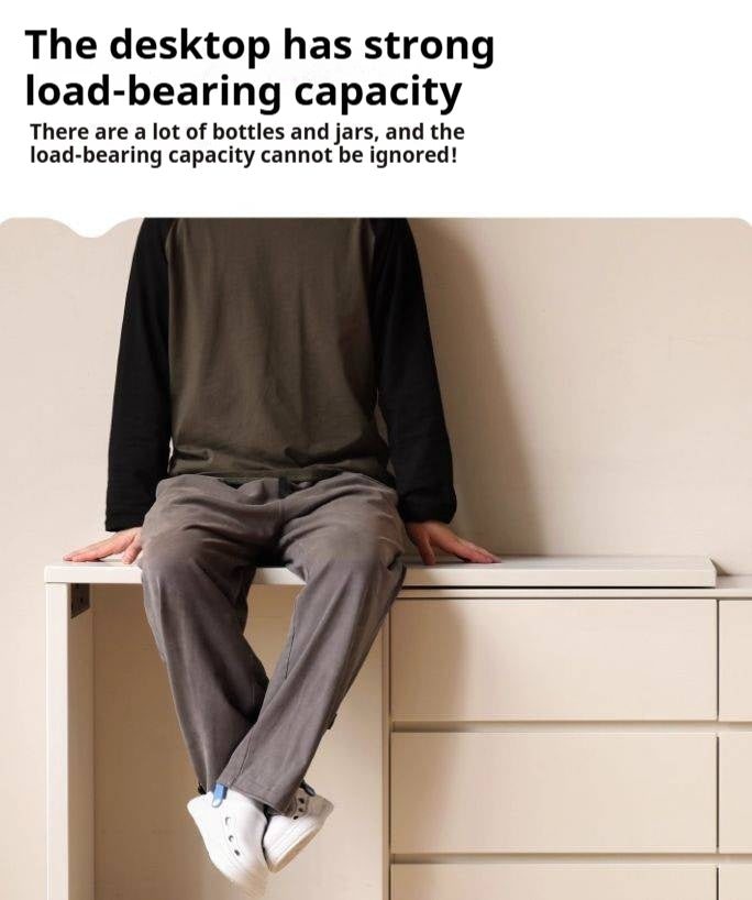 Poplar Solid Wood Makeup Table and Stretchable Dressing Table