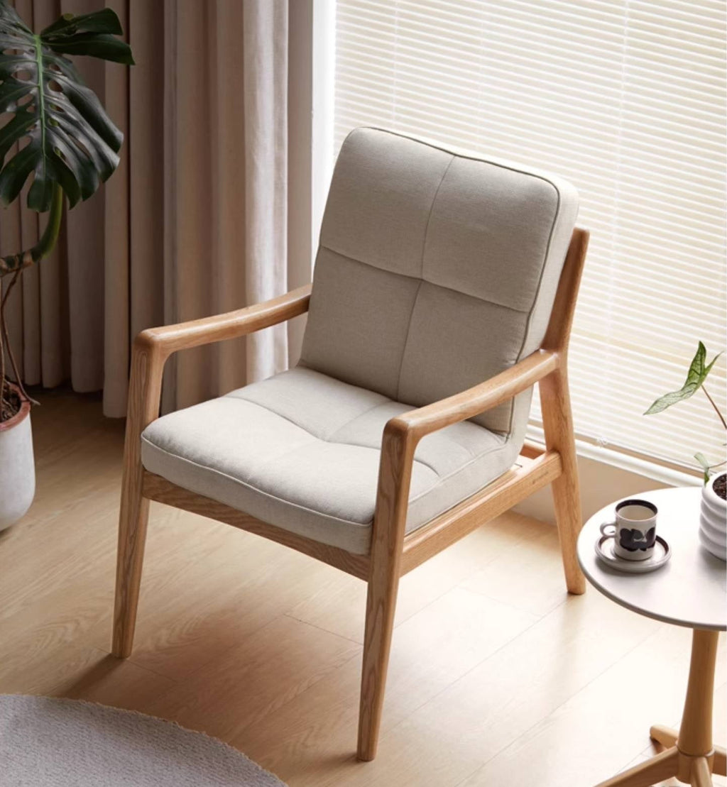 Oak Solid Wood Modern Style Chair