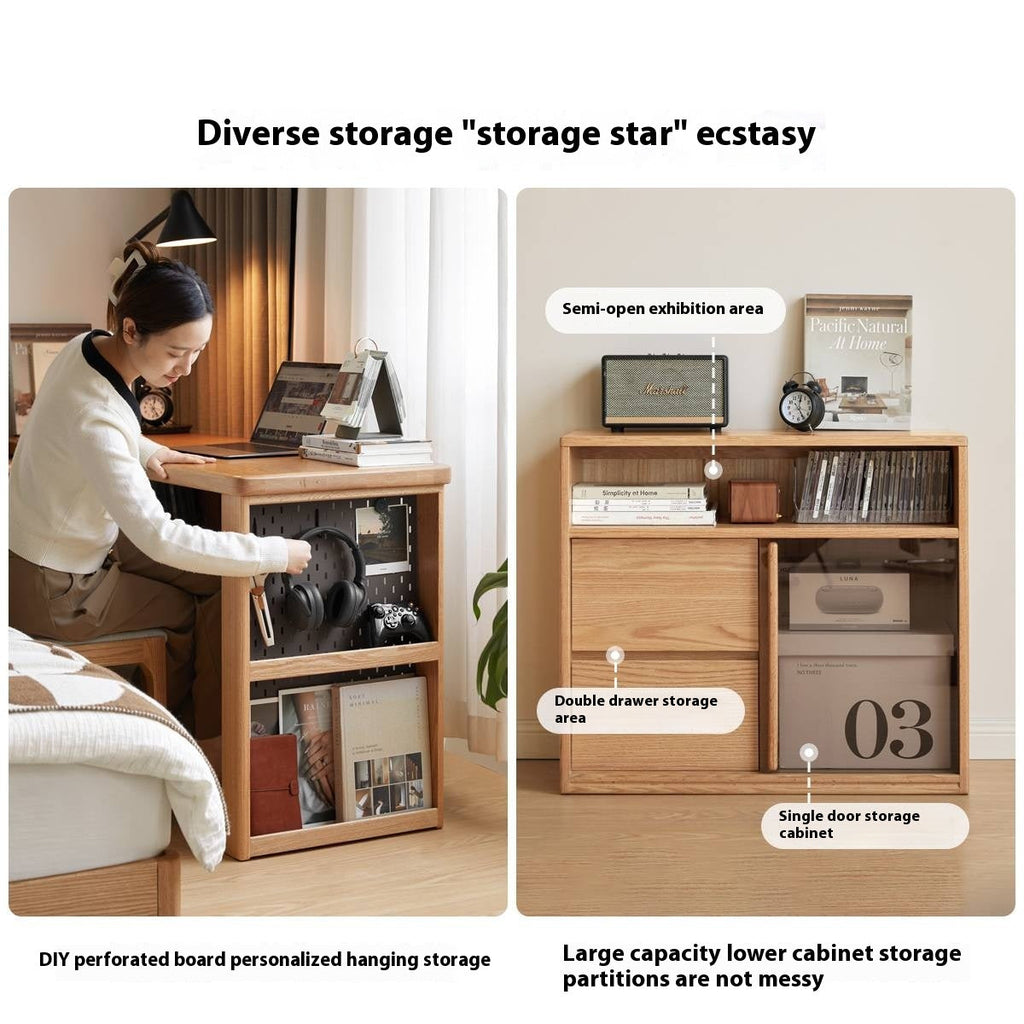 Oak Solid Wood Corner Office Desk