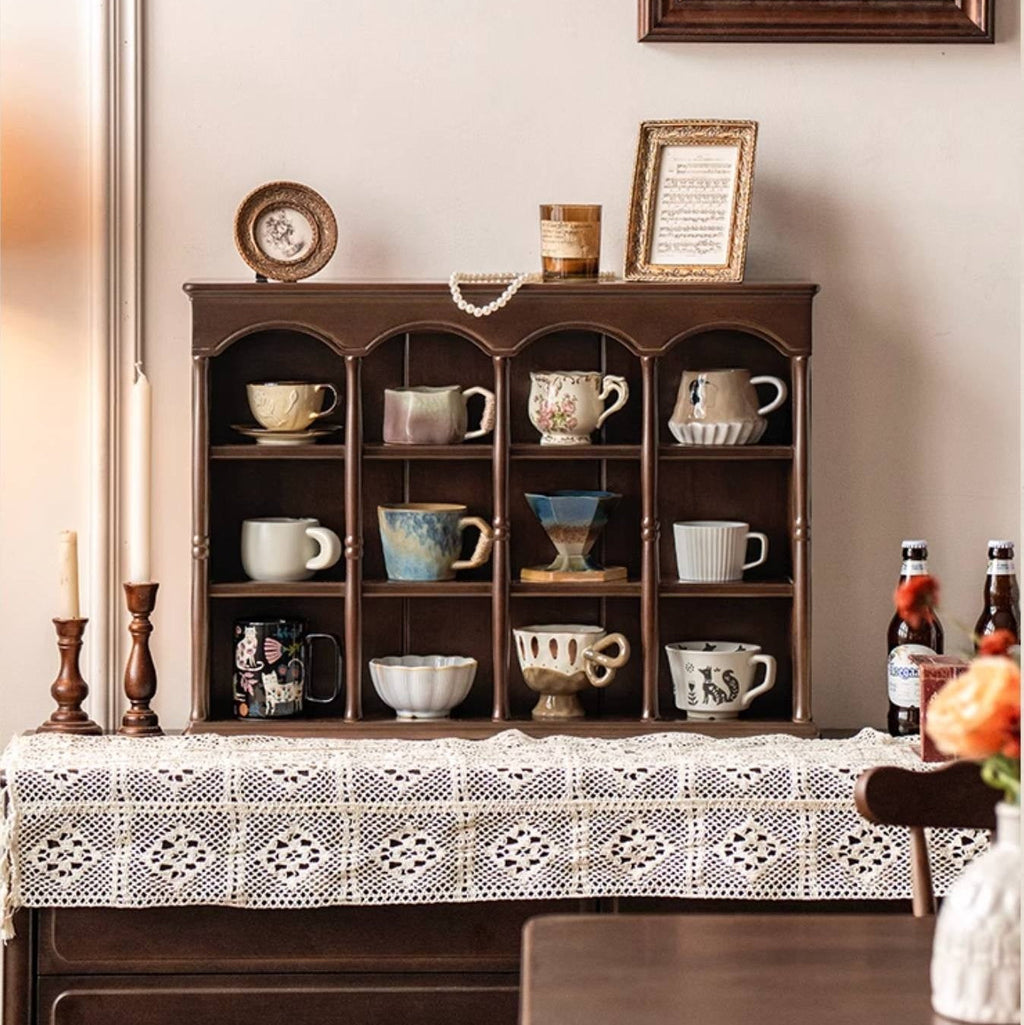 Poplar Solid Wood American Retro Side Cabinet