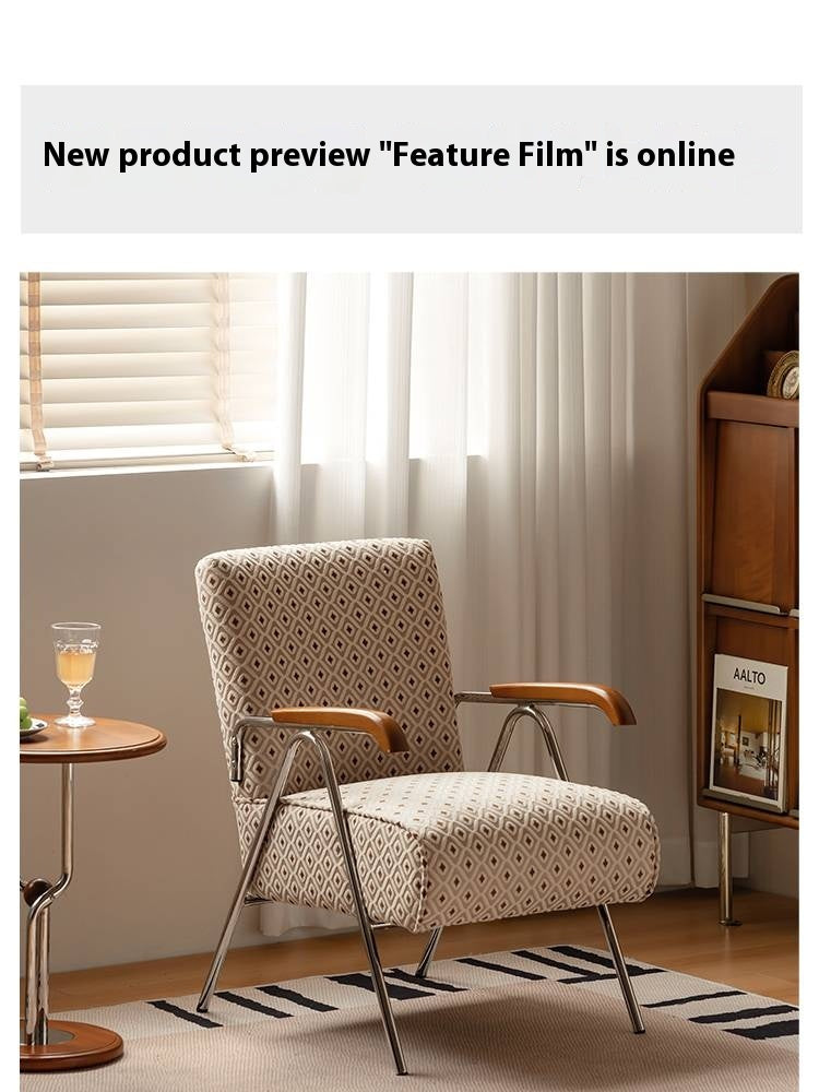 Beech Solid Wood Fabric Sofa Chair