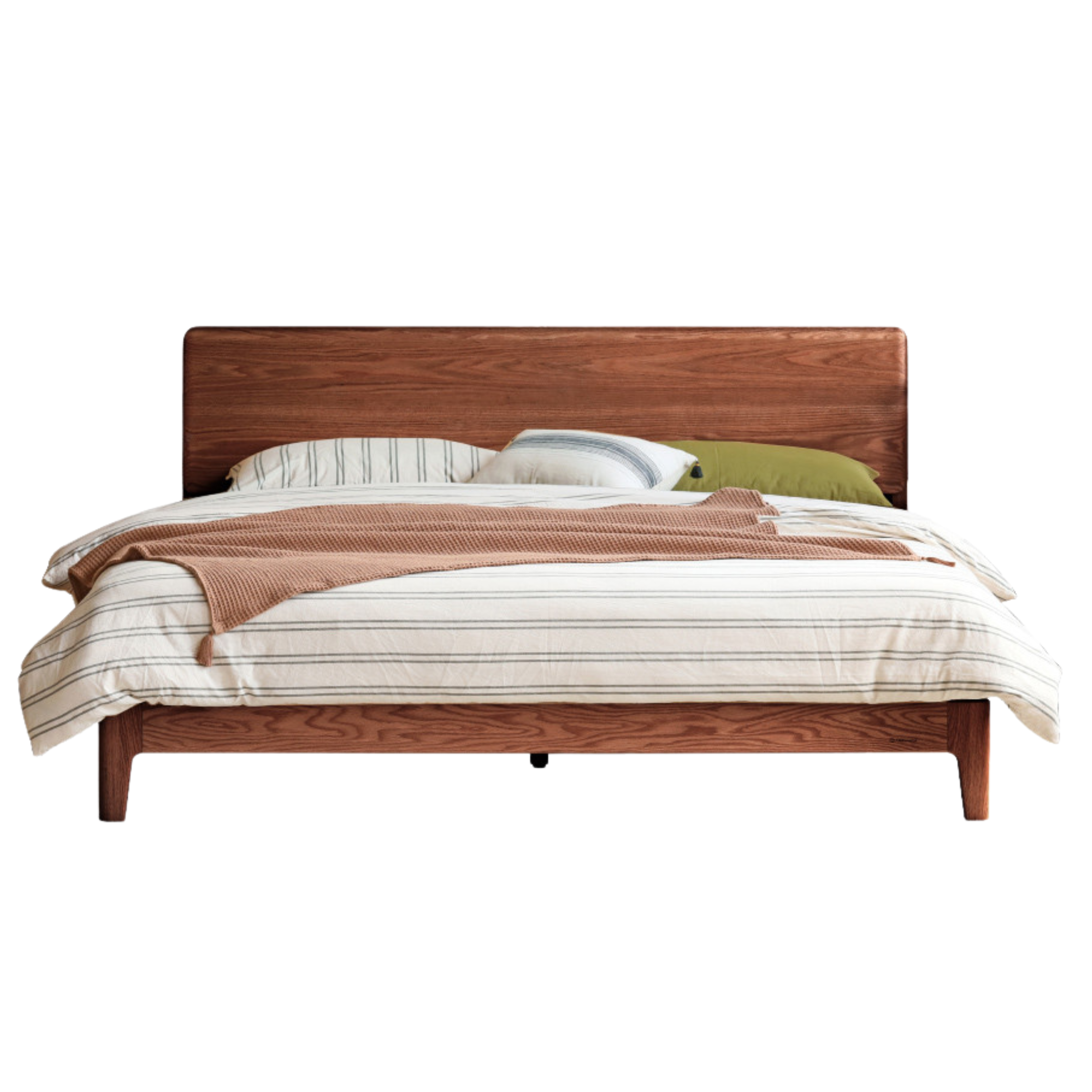 Oak Solid Wood Bed Modern