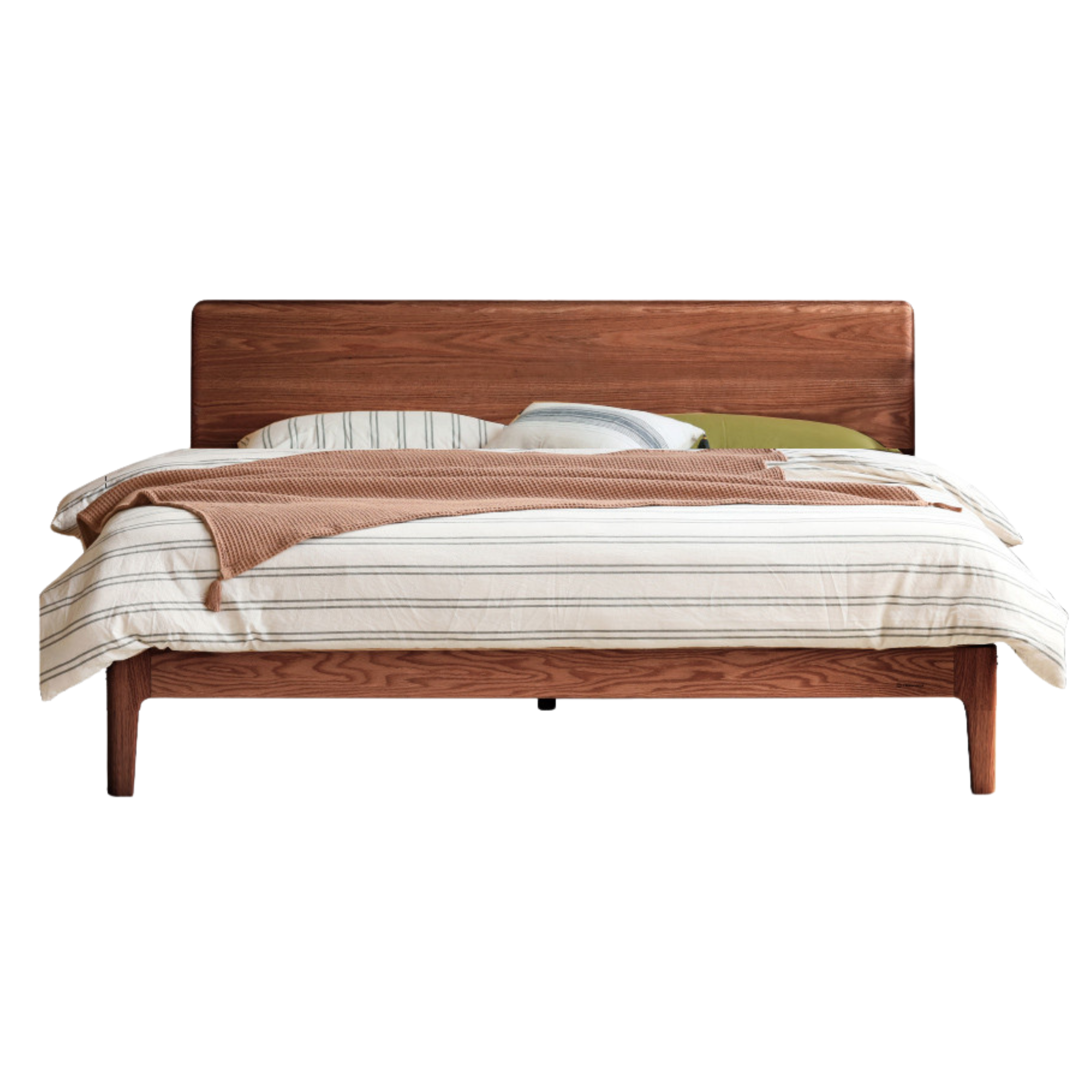 Oak Solid Wood Bed Modern