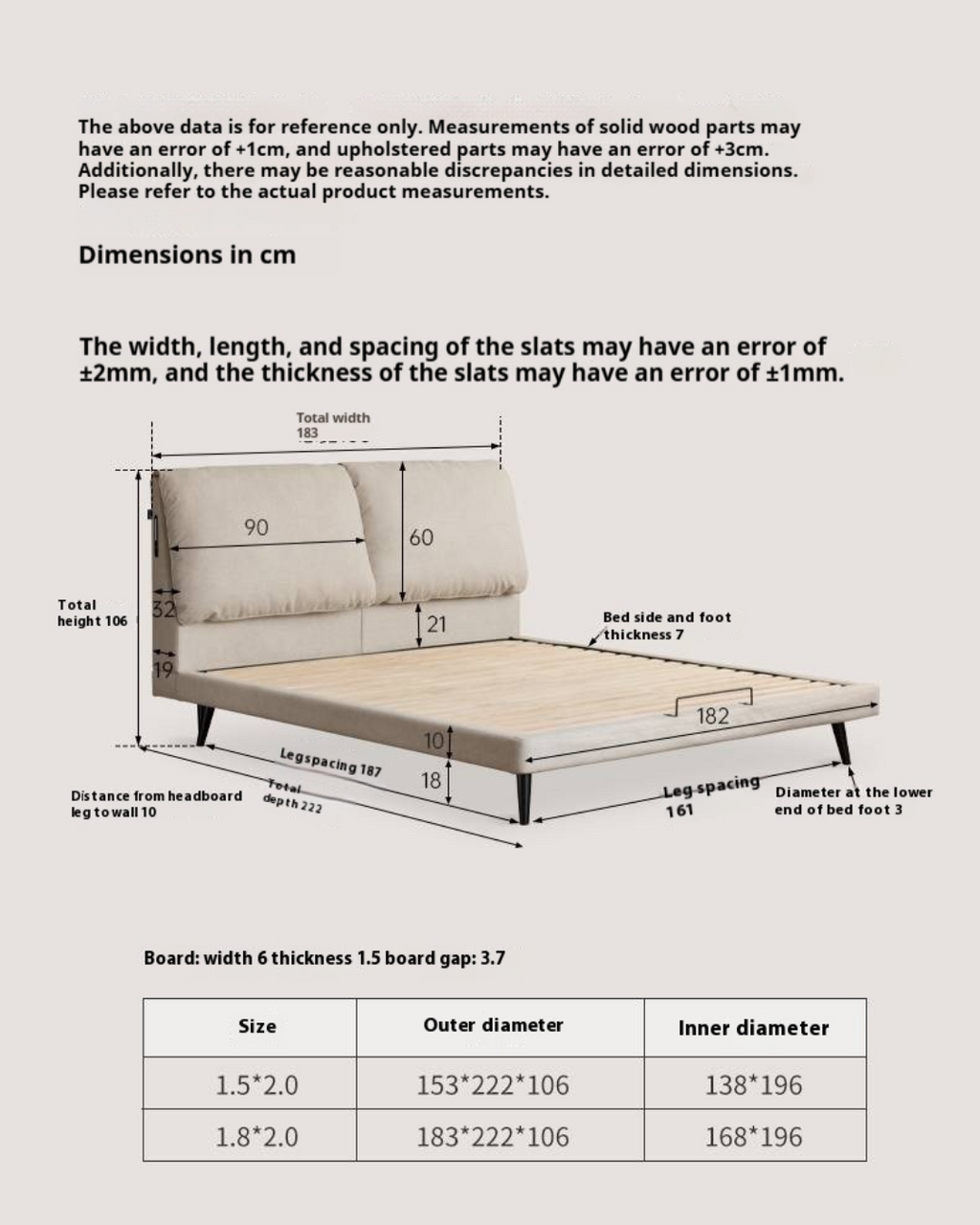 Fabric Soft Multifunctional Luminous Bed