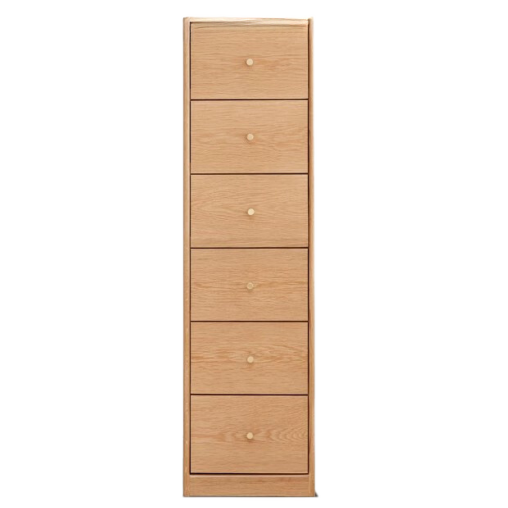 Oak Solid Wood Side Cabinet, Multi-Functional Storage-USA