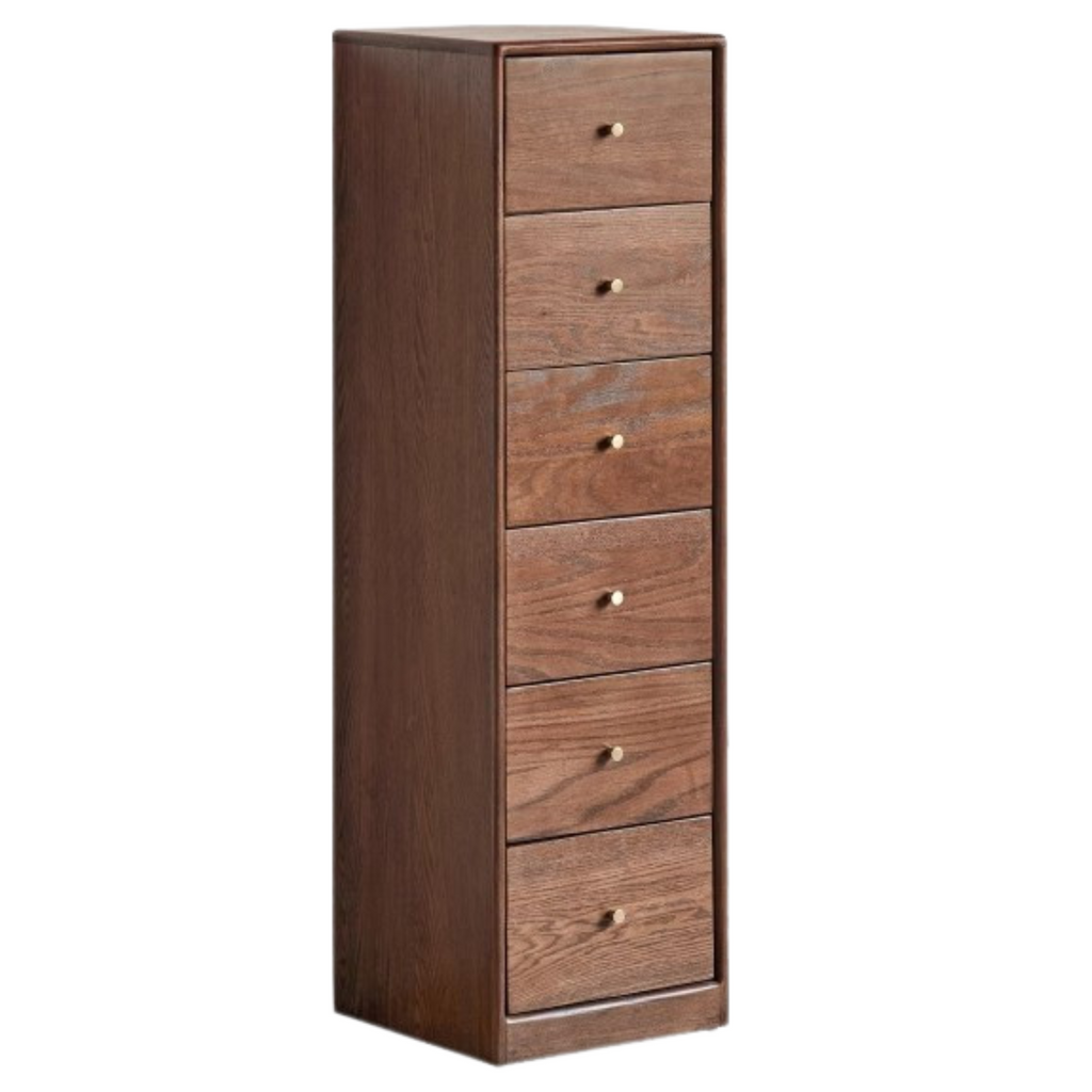 Oak Solid Wood Side Cabinet, Multi-Functional Storage-USA