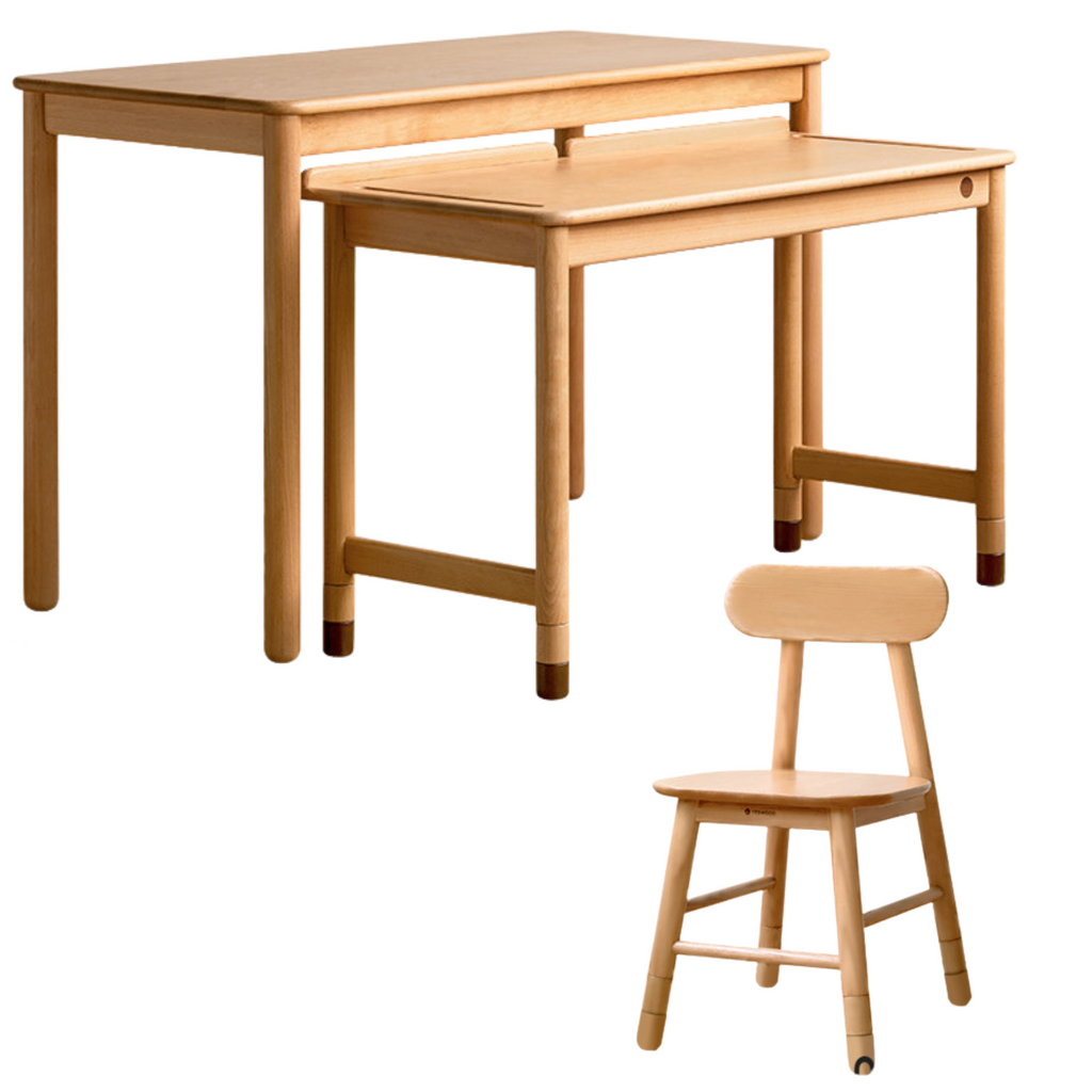 Beech Solid Wood Children's Learning Desk.