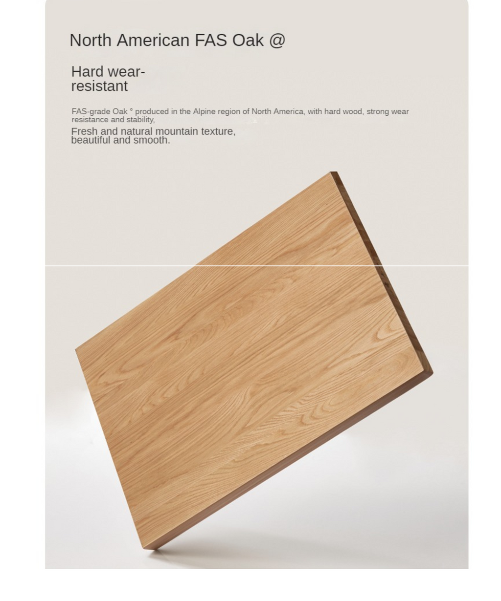 Oak Solid Wood Office Desk Combination