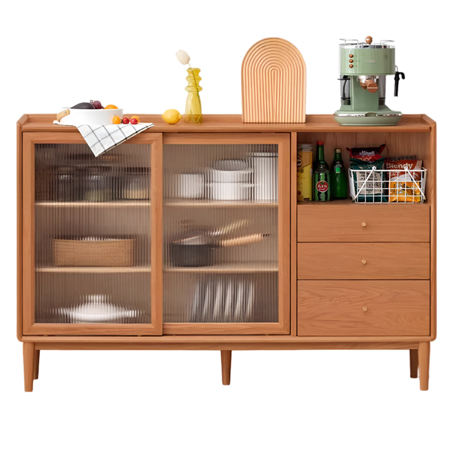 Cherry, Ash Solid Wood Ancient Style Ultra Thin Side Cabinet