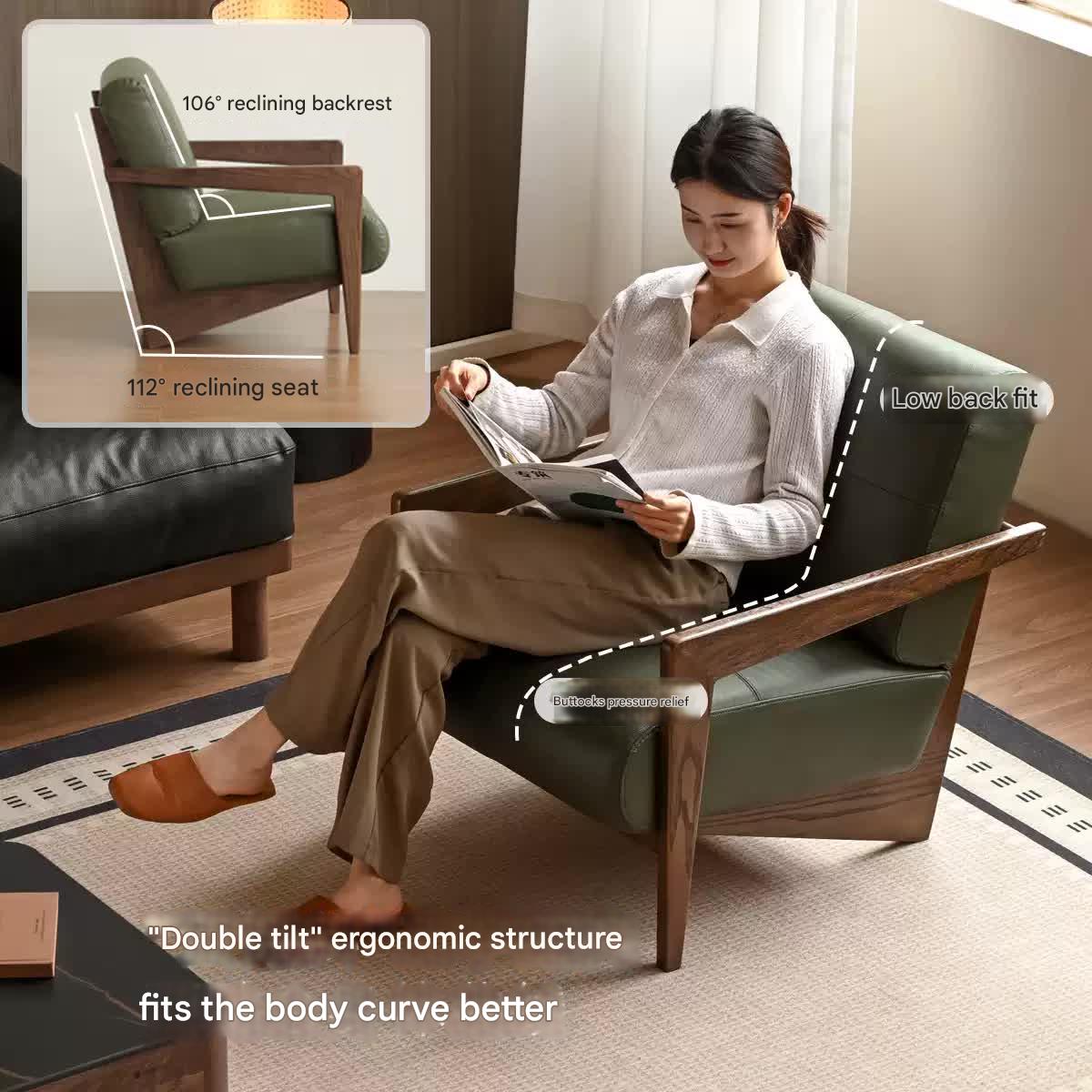 Oak Solid Wood Modern Chair