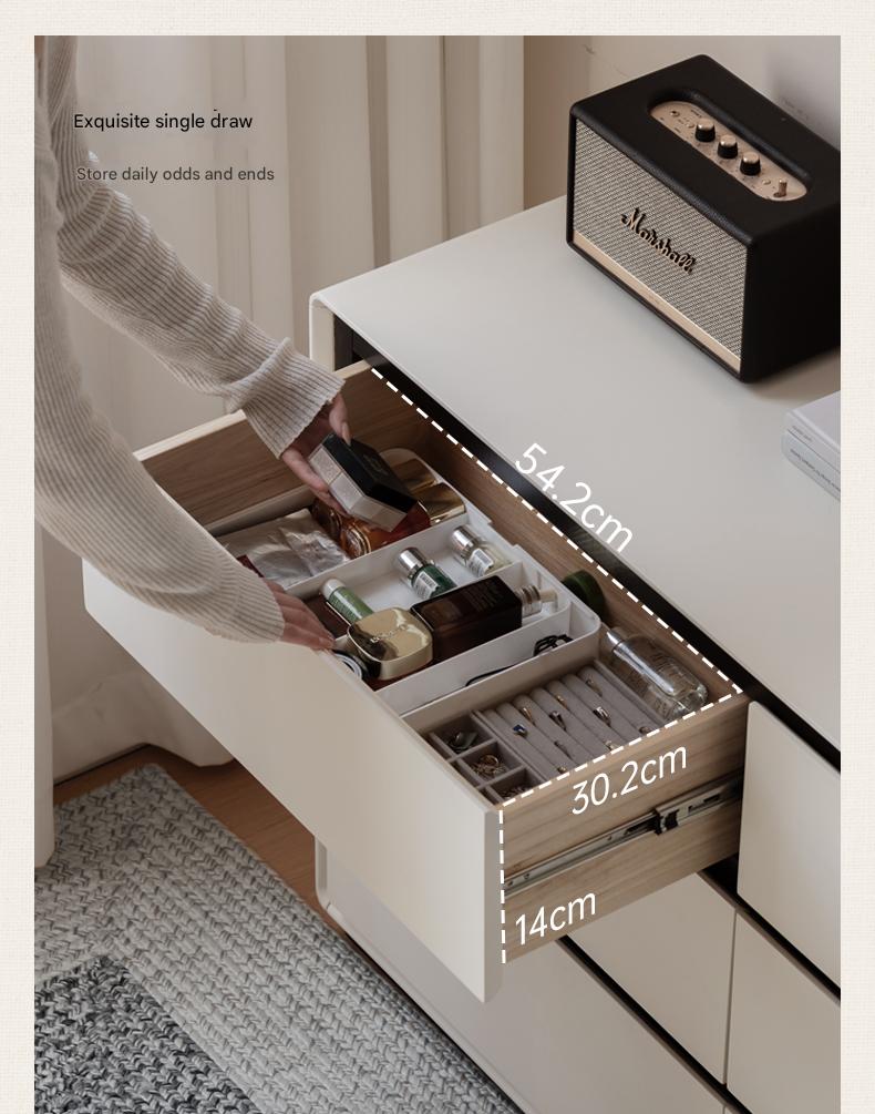 Solid Rubberwood Rotating Modern Dressing Table.