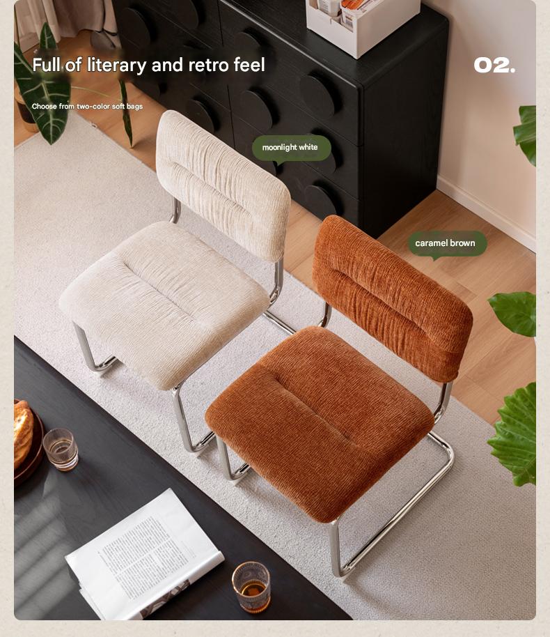 Iron Suspended Dining Soft Dining Chair