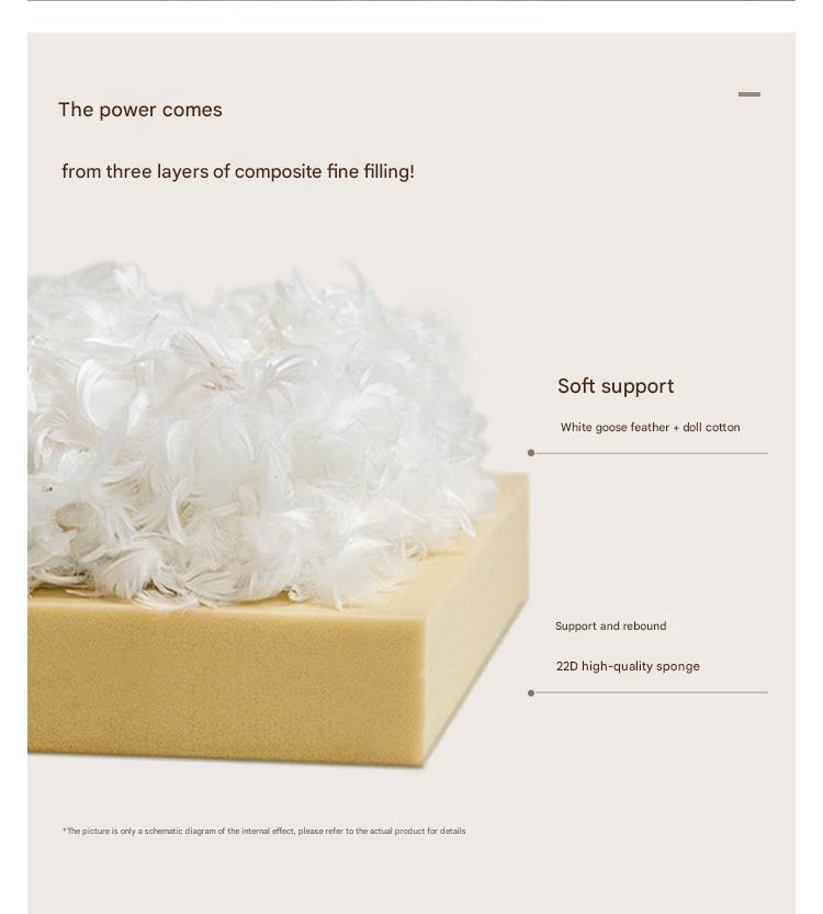 Leather Italian Light Luxury Brown Double Bed