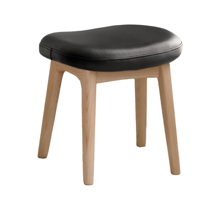 Ash, Black Walnut, Oak, Sandalwood Solid Wood Makeup Stool