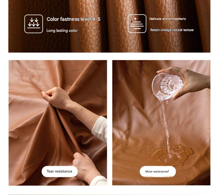 Leather Light Luxury Soft Leaning Bed