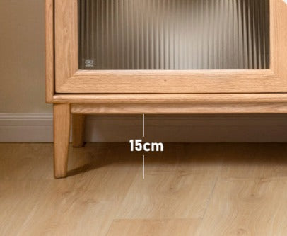 Oak Solid Wood Rock Board Modern Sideboard