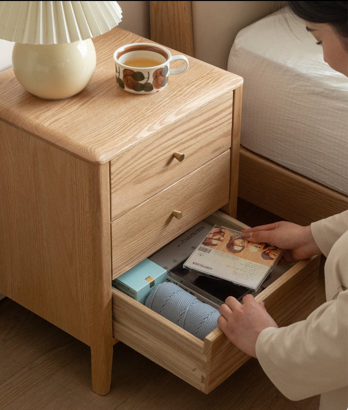 Oak Solid Wood Nightstand