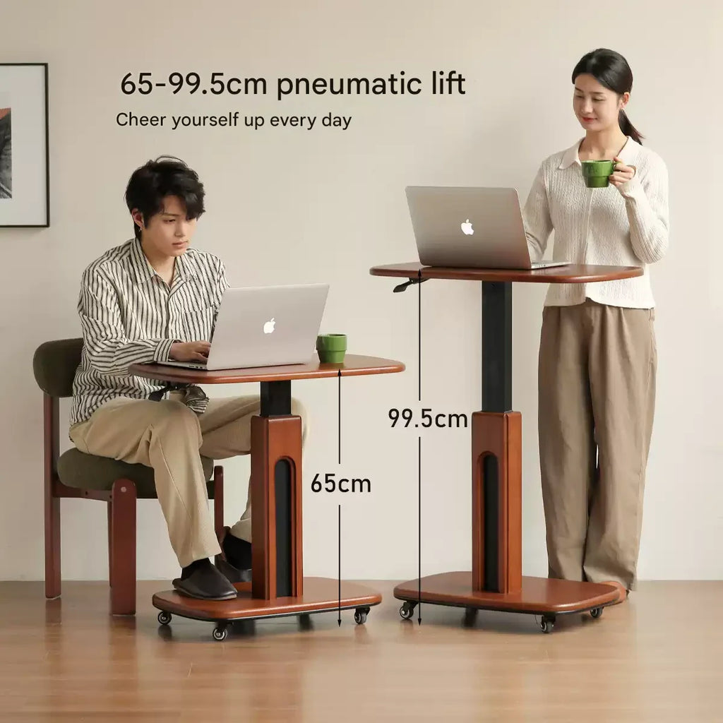 Poplar Solid Wood Mobile Ancient Style Table