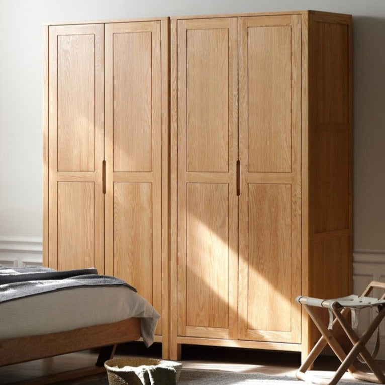 Oak solid wood combined Wardrobe.