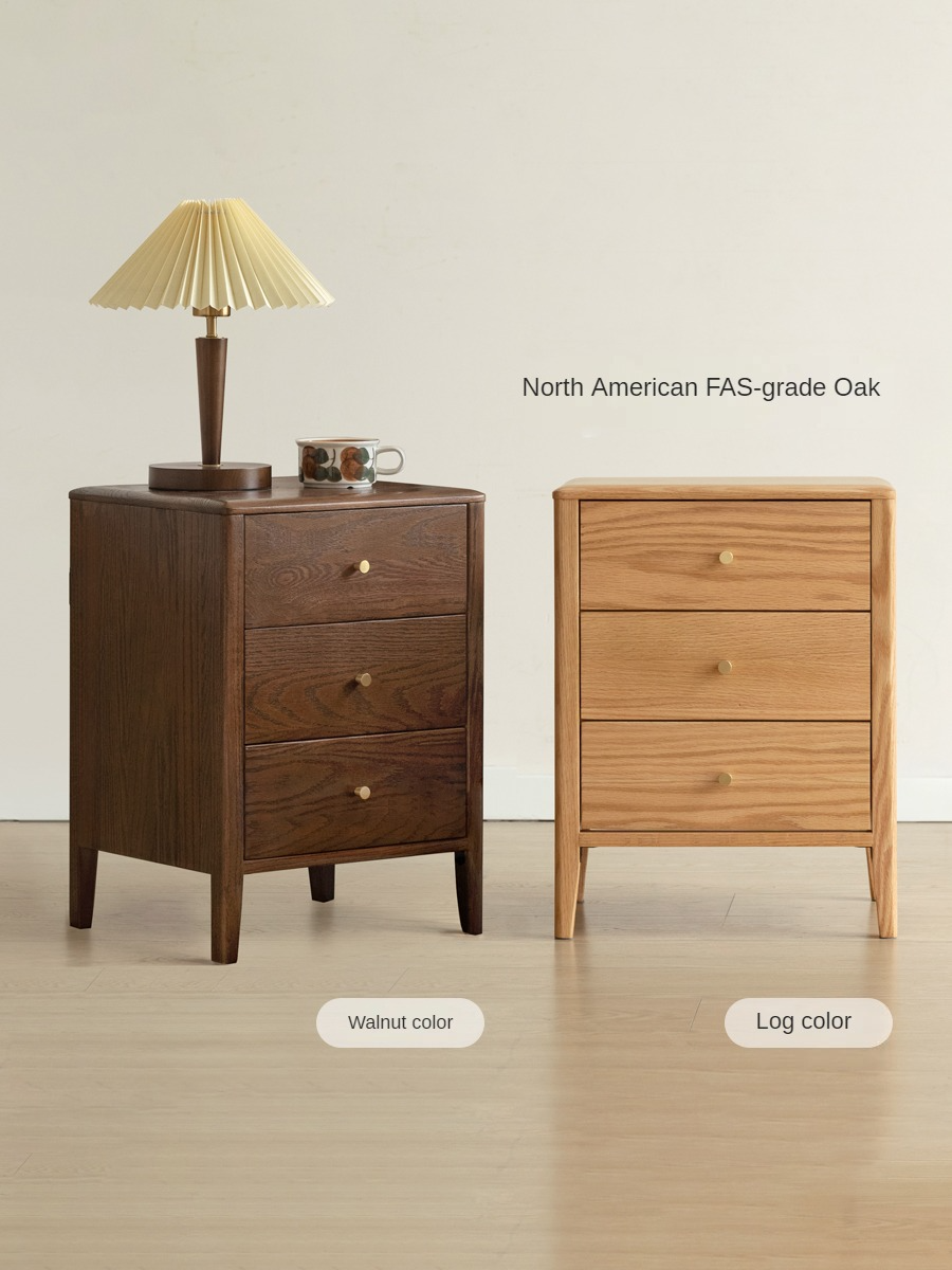 Oak Solid Wood Nightstand